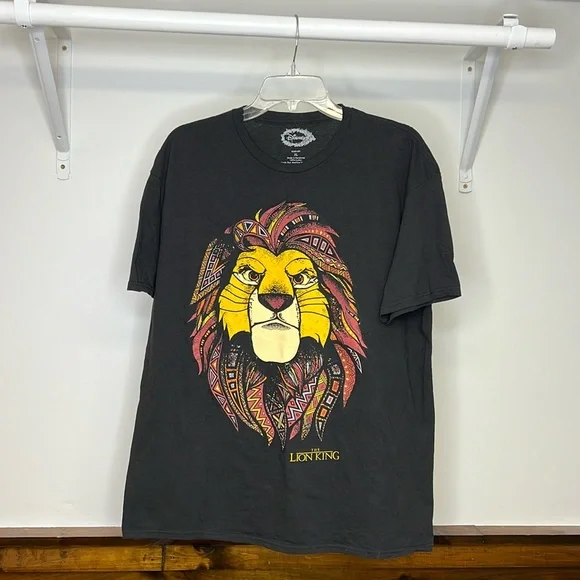 Disney The Lion King Black Cotton Graphic Tee- XL - Picture 1 of 4